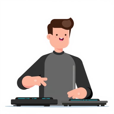 a dj playing music