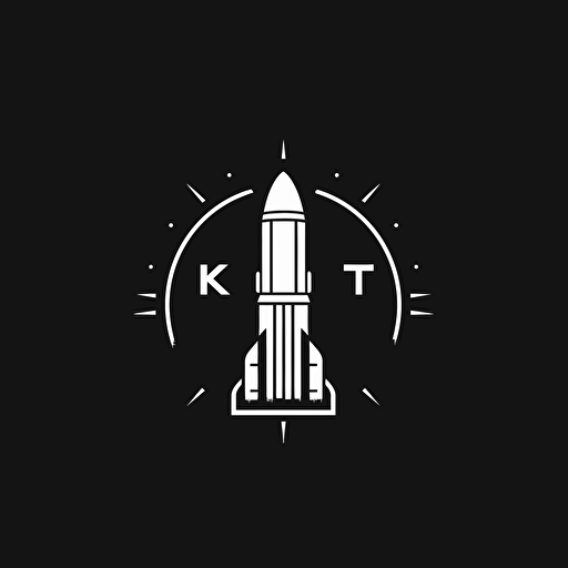 logo for a product called KITT, toolkit, black and white, minimalist, vector art