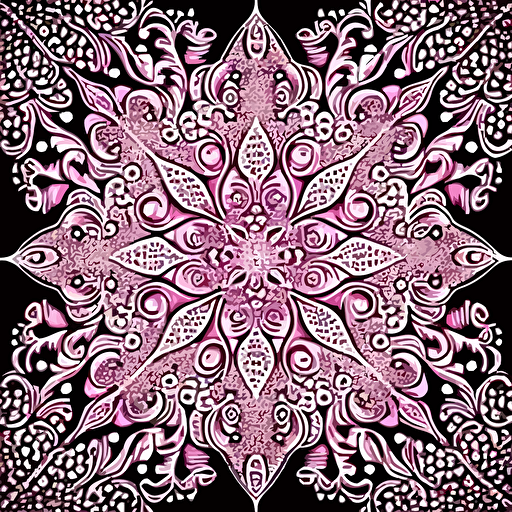 pink glitter pattern, intricate details 2D, Vector art,