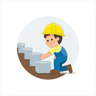 a construction worker putting down concrete