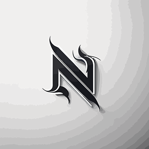simple brand logo, letter NA, logo, vector logo, vector design, logo design, design ideas, black and white, classic cool design, monograma, company