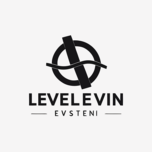 very simple modernist and timeless iconic logo for real estate lifestyle agency "LiveIn" with letters cleverly intertwined, black vector, on white background