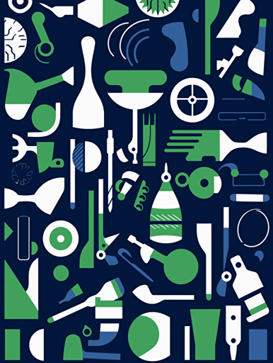 Labor day, vector objects, minimalistic, colorful wallpaper with a white background, clean, simple design with a limited color palette background, dark blue, green, and sky blue