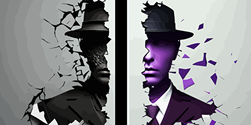 vector logo, has text "google search" on a white background, purple color scheme, business style, splatter paint::1 rene magritte::1 carbon fiber::1