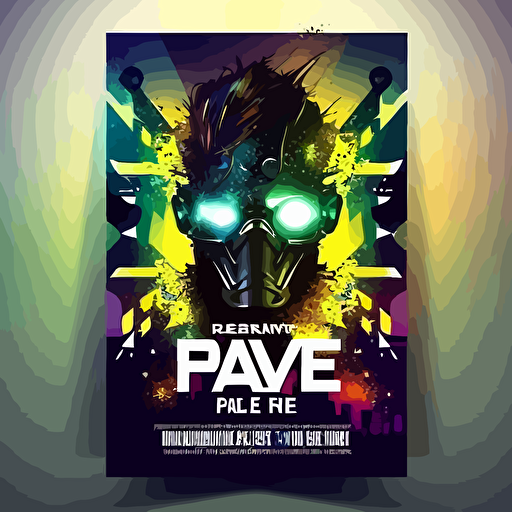 rave flyer design vector