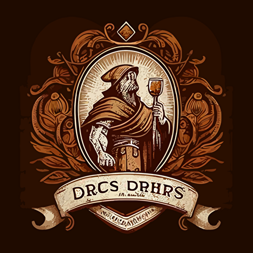 a logo vector for a beer company with the title "Discipulos cerveros"