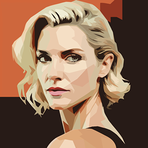 simple vector drawing of Rhea Seehorn