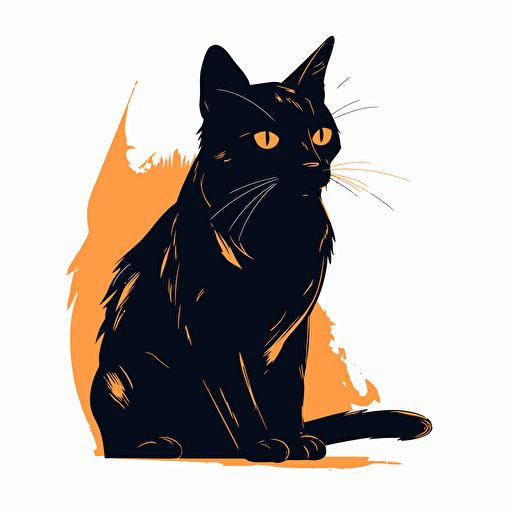 A vector of a cat, svg