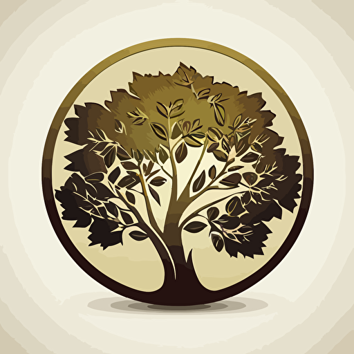modern vector tree icon