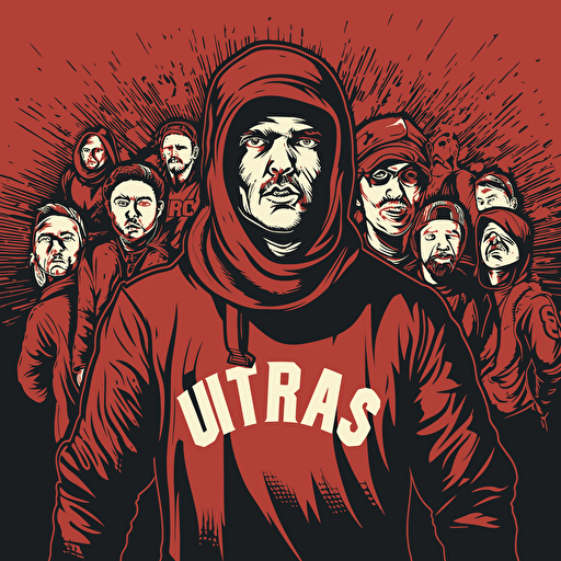 football ultras vector art