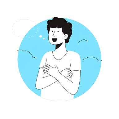 a person daydreaming