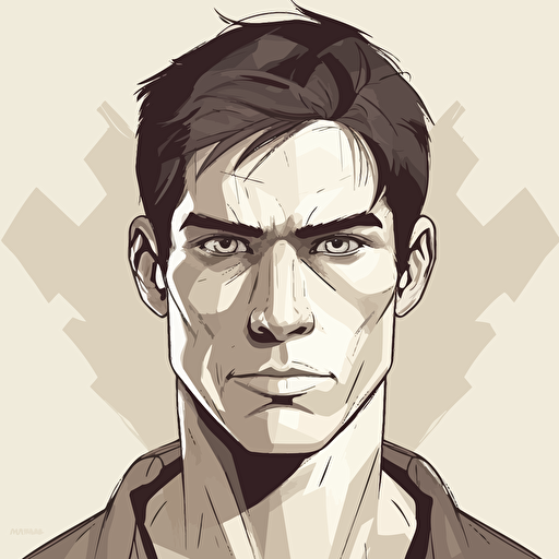 vector image, shading of a persons head and face, detailed. Make it a young adult. Nothing else.