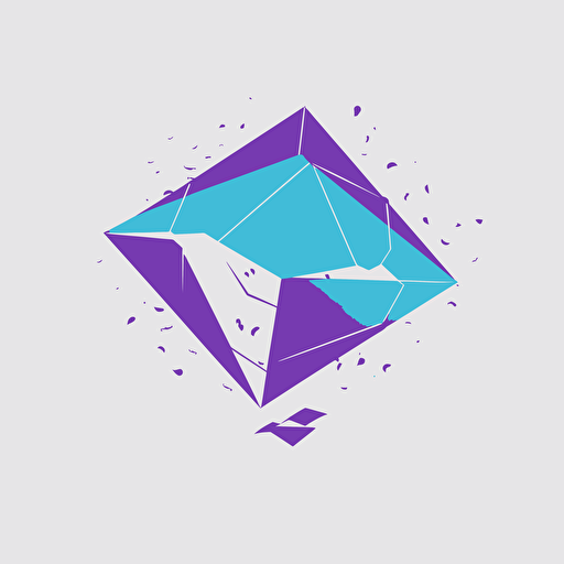 logo, vector, bright colors, purple, light blue. "Kite Stop"