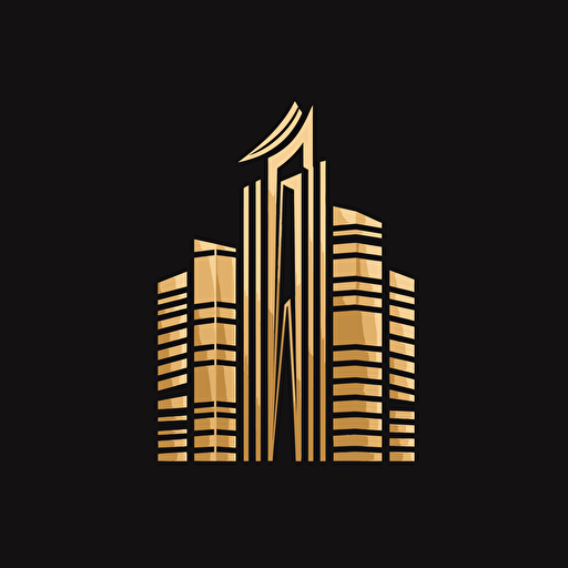 logo, gold lining, strong, vector, property management