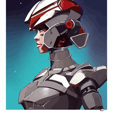 portrait stunning beautiful elite lena headey gundam pilot intricate detailed urban inspired hiphop afro futuristic helmet vector behance hd jesper ejsing rhads makoto shinkai lois van baarle ilya kuvshinov rossdraws hd 3 2 k ilya kuvshinov gustav klimt