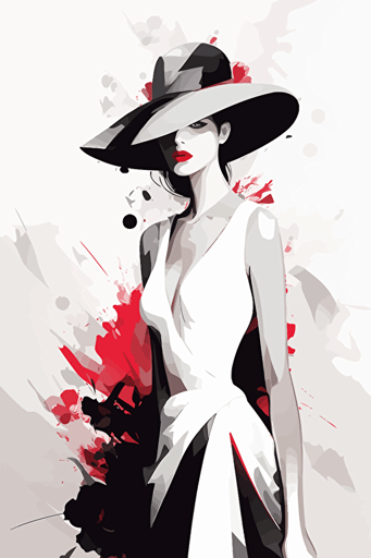 stunning vector art, fashion magazine cover white, minimalism,