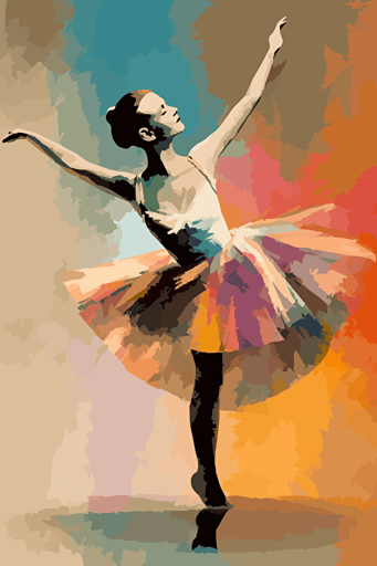 minimalism by Edgar Degas, limited color palette artwork, vector based, unique and extraordinary,