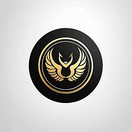 simple vector logo design, icon, Crypto coin, flat logo,