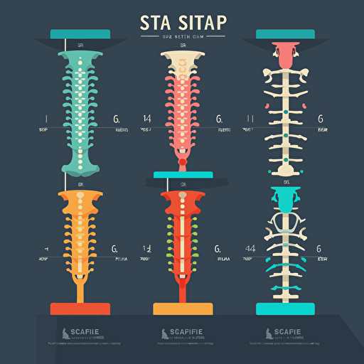 spine status flat vector