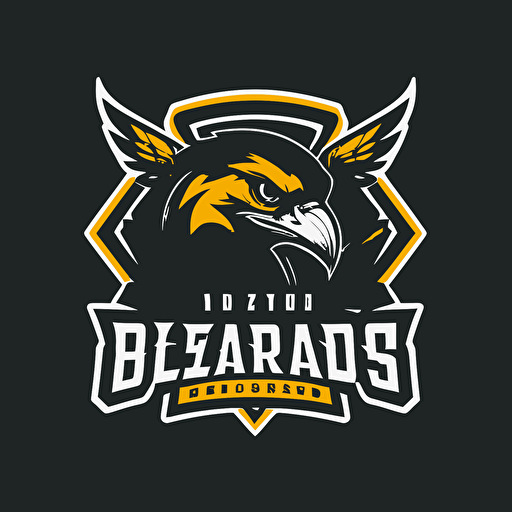 logo design for a pro sports team buzzards vector 2d