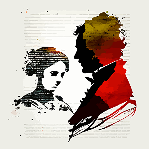 la lettre "a" formé de 2 silhouettes un homme et une femme, en 1 couleur sur fond blanc le tout avec un apscet de dession vectoriel