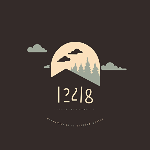 Create a modern minimalist logo of a bar called the 216 club, vector 2 color, Saul Bass,