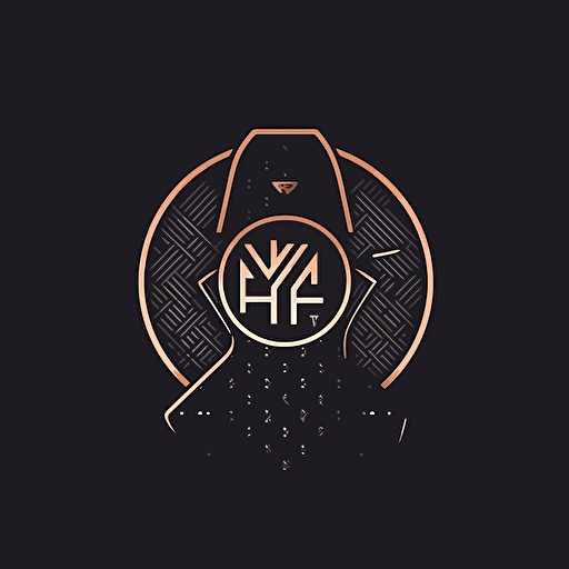 minimalistic monogram logo for clothing brand, vector logo, transparent backround, good design, professional look