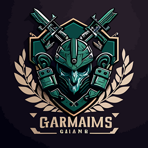 a unit logo for a military unit named "Guardians" simple vector art style