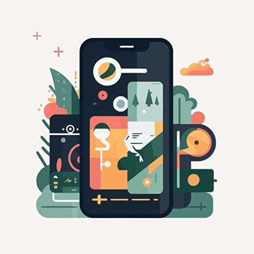 mobile design illustration vector for page with no elements available