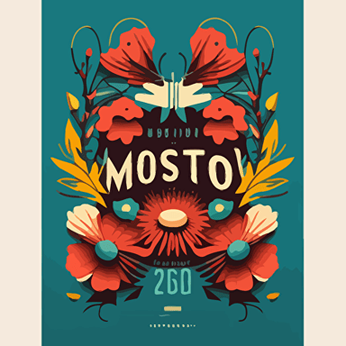 poster summer festival vector style no people with the title Modesto Summer Festival