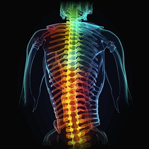 spine vector illustration