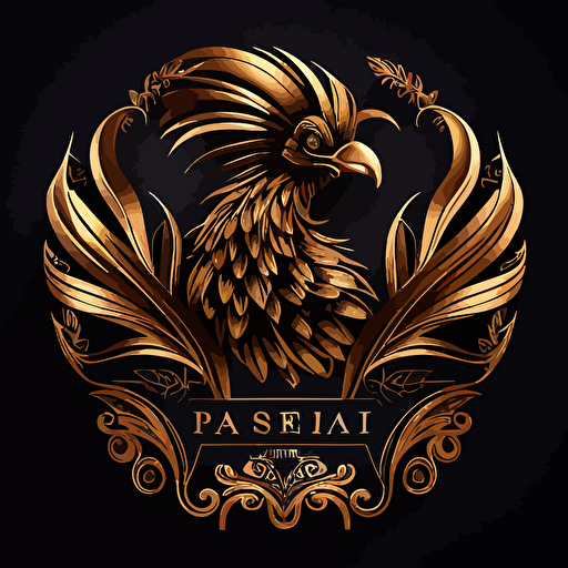 vector logo of golden phesant for apparel brand