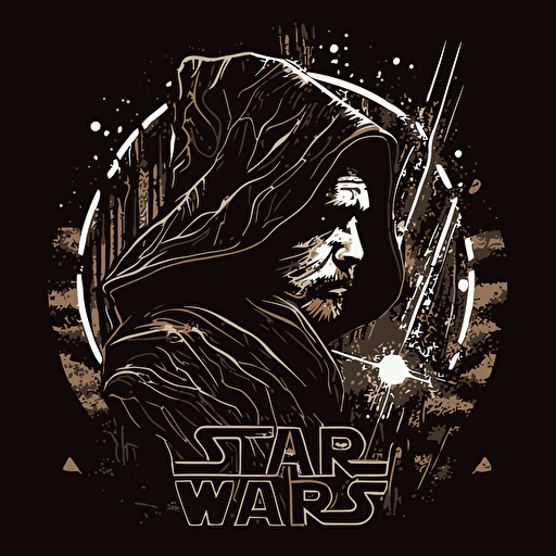 all black clean vector star wars jedi