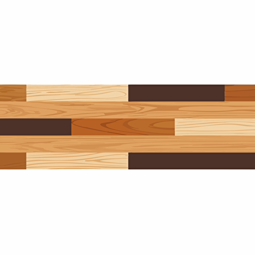Simplified flat art vector image of a long square-shaped bordered wood on white background 3