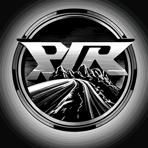 vectorize rim logo black and white