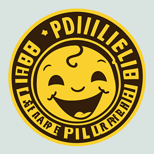 prolife smiley child newborn propaganda vector round sticker