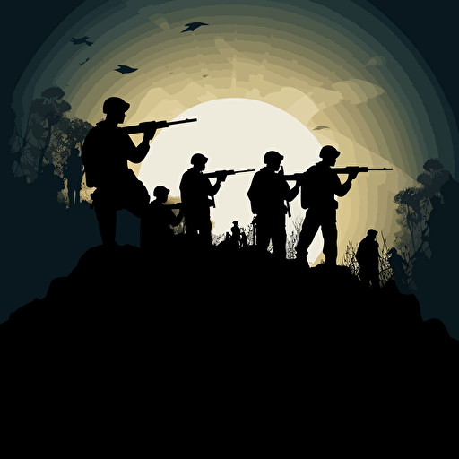 silhouett Design ,simple illustration ,information war,vector ,silhouette
