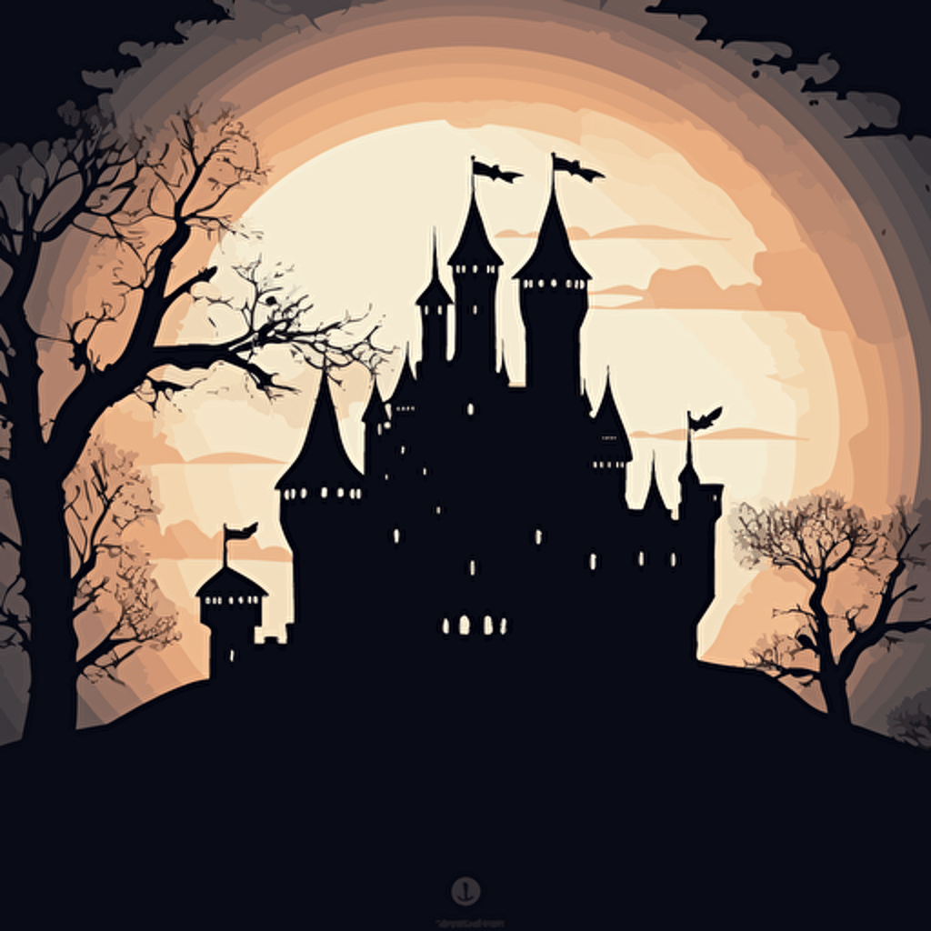 vector castle silhouette