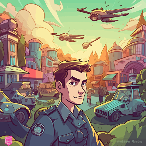 drawing vector cartoon Internet content war for attention, in the style of precisionist style, 2d game art, the vancouver school, handsome, smilecore, quadratura