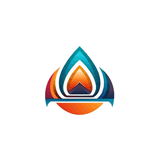 corporate vector logo, modern design, clean. the logo should represent a gateway between cultures