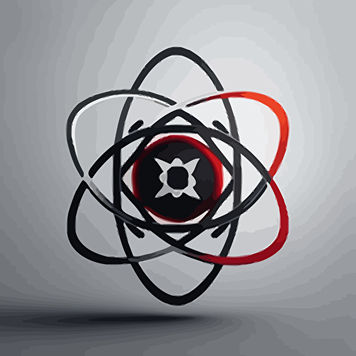 atom logo, vector, minimalistic