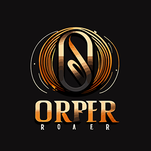 vector logo with the letters O and R