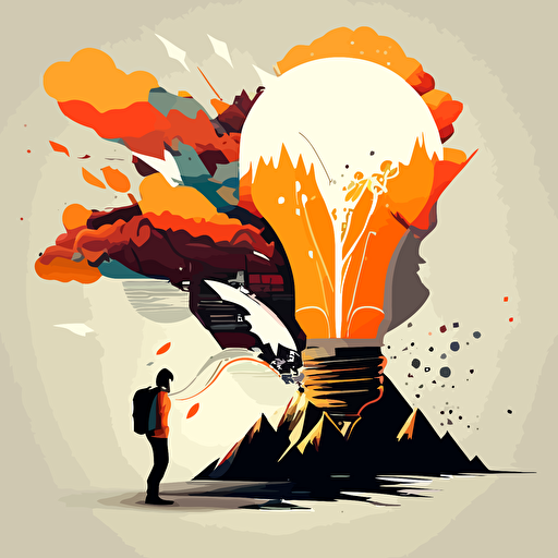 vector art of visual that brings that idea to life
