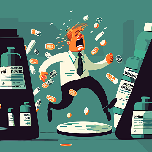 pharmacist burnout post apocolyptic deviantart dribble whoa wow overdosing on pills and screaming executives in the background vector 2d