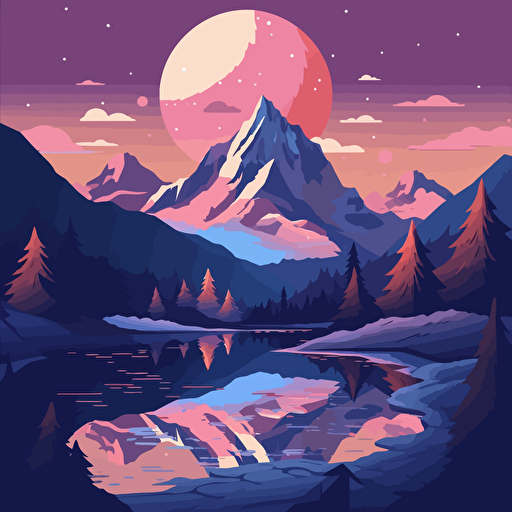 vector landscape mountain