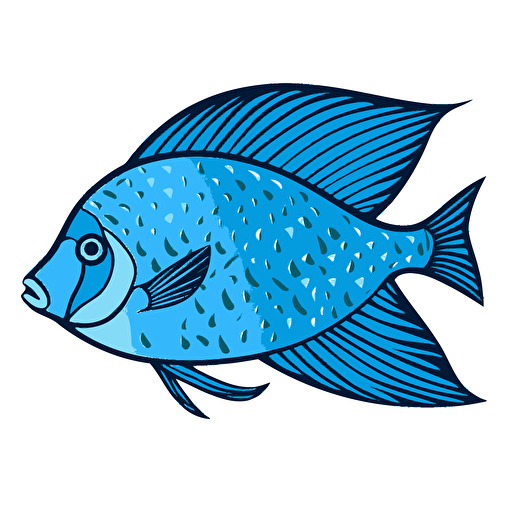 a vector 2D image of a fish