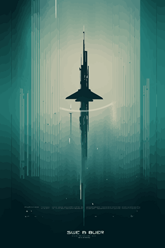 minimalist poster from science fiction movie blade runner, vector,