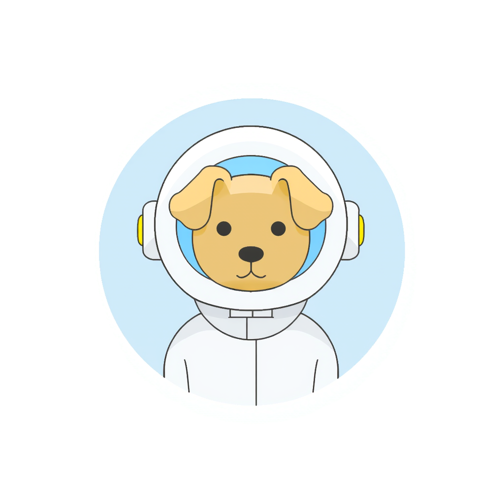 a dog astronaut
