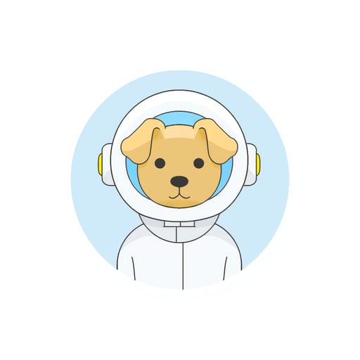 a dog astronaut