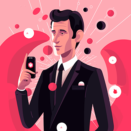 promotion of a politician's new tiktok channell: vector art high res